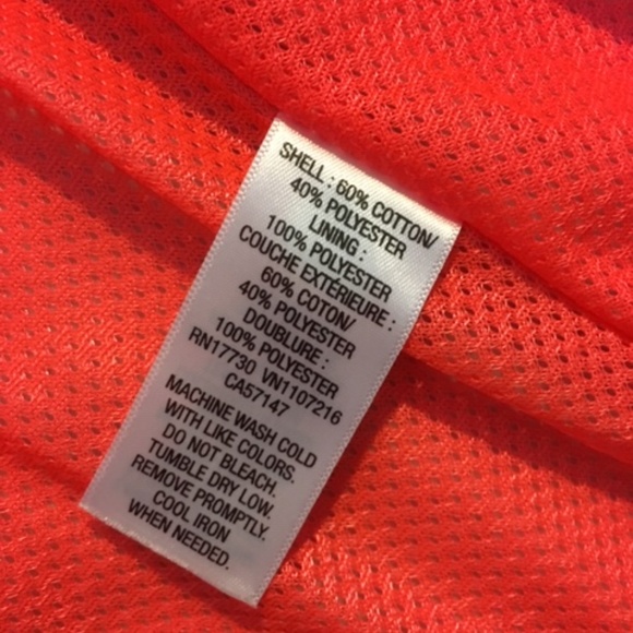 CLOSING SALE Grey Zip Sweatshirt w/ Mesh Lining - Picture 6 of 6